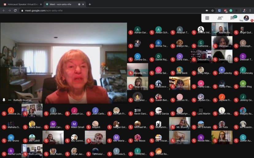 Ruth Gruener speaking to WHSAD students