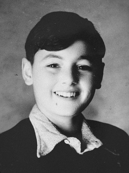 Peter Feigl as a boy, before he went into hiding