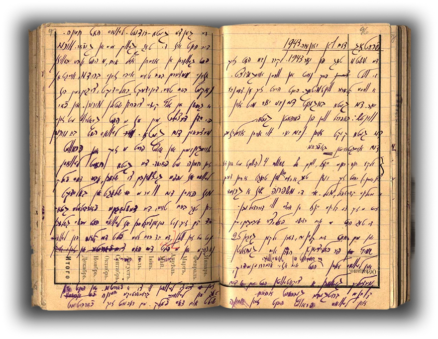 A page from the wartime diary of Yitskhok Rudashevski