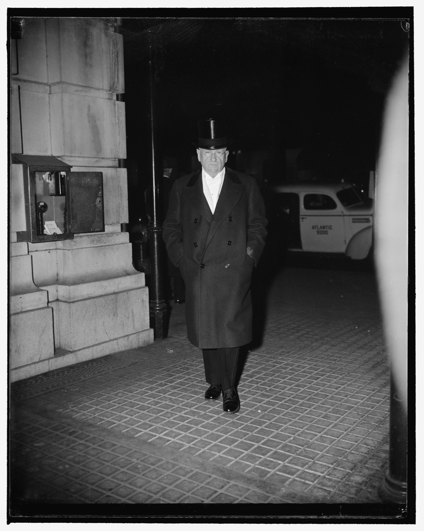 Harold Ickes, Secretary of the Interior, photographed in Washington.