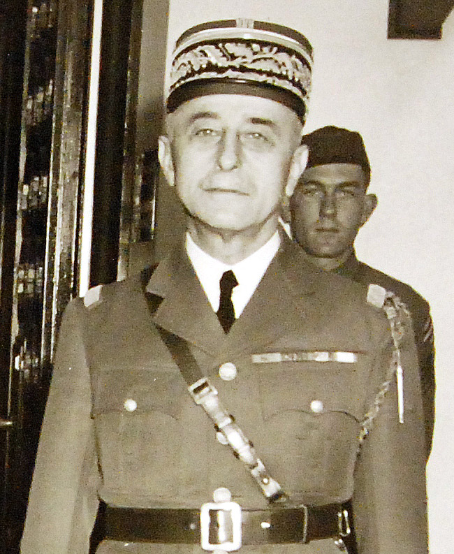 General Charles Nogu&egrave;s in dress uniform, January 1943.