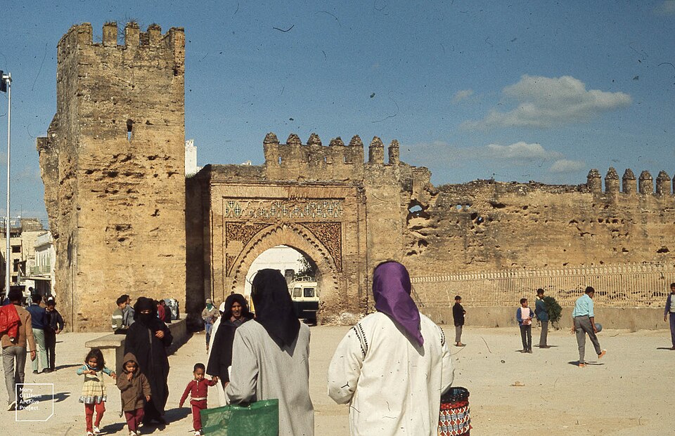 Street in the Mellah of Fez — the traditional Jewish quarter.