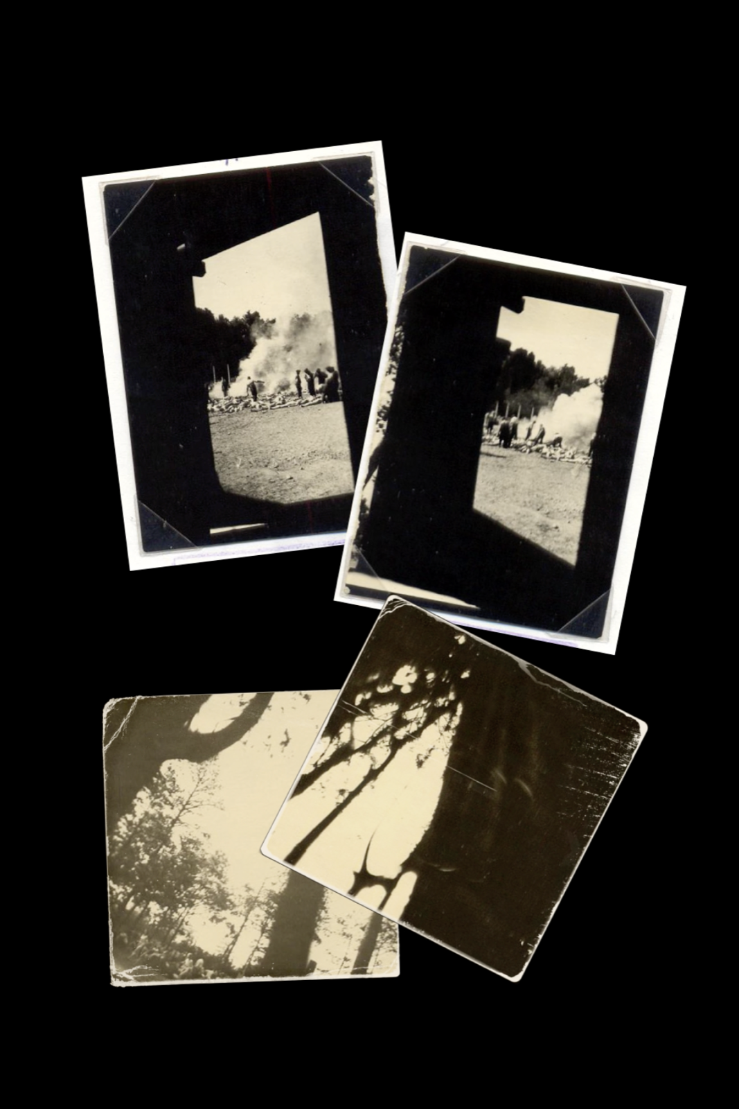 The four Sonderkommando photographs at the end of the film