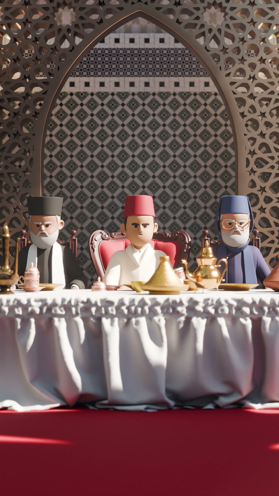 The Feast of the Throne scene from the microshort.